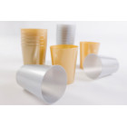 BICCHIERE PLASTIC CC300 ARGENTO
