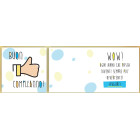 BIGLIETTO BUON COMPLEANNO QUADRATO 16X16