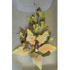 BOUQUET LILIUM GIALLO H 20CM