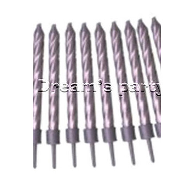 CANDELINE ARGENTO PZ 12 CM10