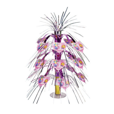 CENTROTAVOLA CASCATA 1° COMPLEANNO ROSA