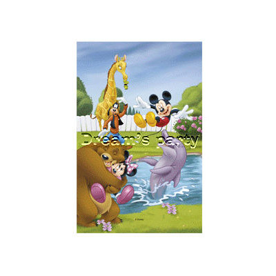 CIALDA rettangolare in ostia Mickey mouse & Co - per torte e dolci