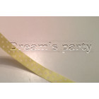 DOPPIO RASO POIS GIALLO 16MM