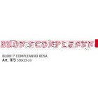 FESTONE 1 ANN0 ROSA 330X23 CM