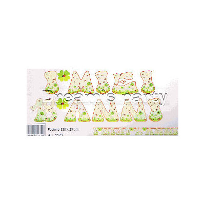 FESTONE BUON 18COMPL. COCCINELLE 330X23CM