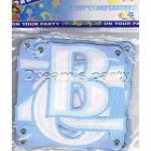 FESTONE BUON 1° COMPLEANNO CELESTE 1,75MT