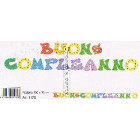 FESTONE BUON COMPLEANNO CAPPELLO 330X23 CM