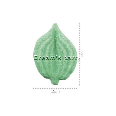 FOGLIA ZIGRINATA ZUCCHERO CM 3,5X5