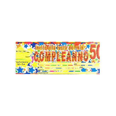 INVITO 50 ANNI STARDUS PZ 20 22,5X7CM