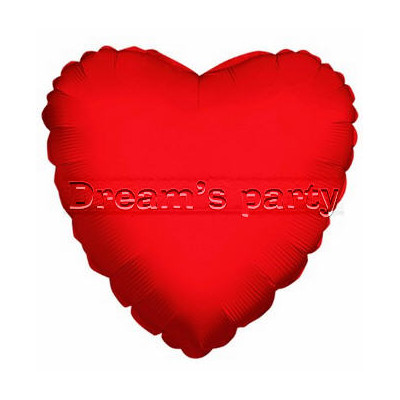 PALLONE MYLAR CUORE ROSSO 45CM