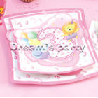 PIATTO 3° COMPLEANNO MY SHAPE BABY GIRL CM 19