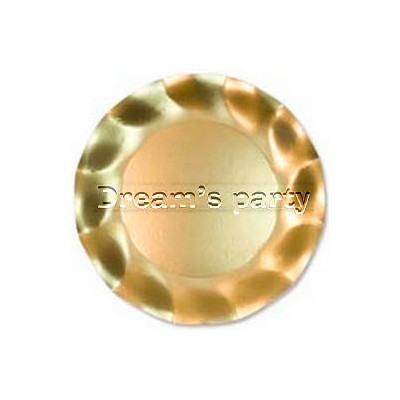 PIATTO DIAMETRO 27 ORO SATINATO PZ 10