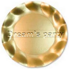 PIATTO DIAMETRO 27 ORO SATINATO PZ 10