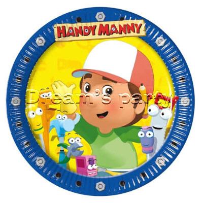 PIATTO HANDY MANNY D. 19,5CM PZ 10
