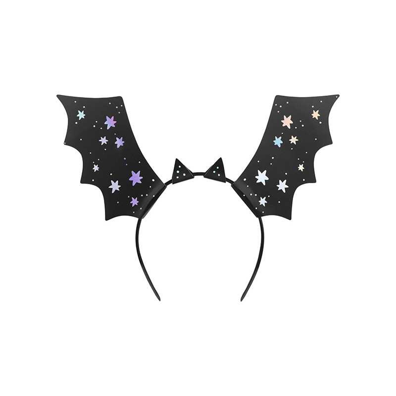 Set 4 Cerchietto Frontino Ali Pipistrello scherzo gadget halloween