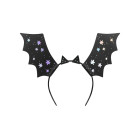Set 4 Cerchietto Frontino Ali Pipistrello scherzo gadget halloween