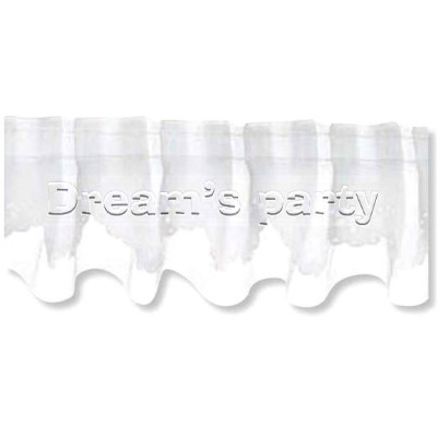 SOTTOTORTA BIANCO STOFFA BORDO FIORE