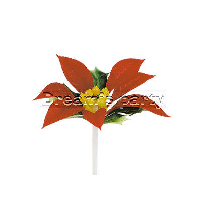 STELLA DI NATALE ROSSA D. 6 CM