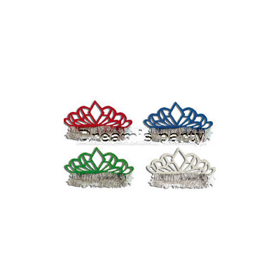 TIARE METAL CON FRANGE COLORI ASSORTITI
