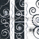 TOVAGLIOLO BAROCCO NERO 40X40 3 VELI 20PZ