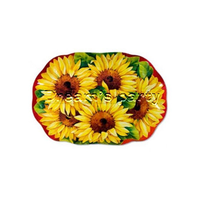 VASSOIO RETTANGOLARE GIRASOLE 46X31 CM