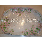 VASSOIO RETTANGOLARE JASMINE ROSA 45X32CM 2PZ