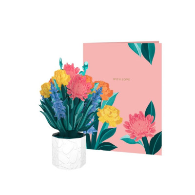 Biglietto augurale Flora Origamo MINI SNAPDRAGON BOUQUET - realizzato a mano