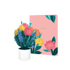 Biglietto augurale Flora Origamo MINI SNAPDRAGON BOUQUET - realizzato a mano