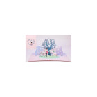 Biglietto augurale ORIGAMO BACIO SOTTO L'ALBERO amore - realizzato a mano