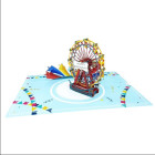 Biglietto augurale ORIGAMO HB FERRIS WHEEL Happy Birthday - realizzato a mano