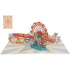 Biglietto augurale ORIGAMO RUOTA TU SEI SPECIALE amore - realizzato a mano