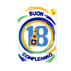 Biglietto d'auguri augurale 18 Anni - Buon compleanno - completo di busta