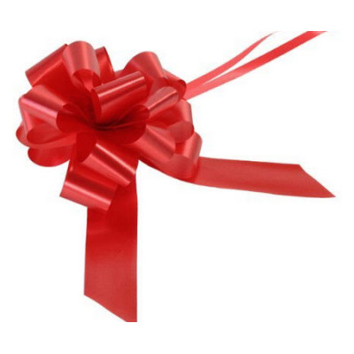 FIOCCO COCCARDA ROSSA CON TIRANTE PULL BOWS