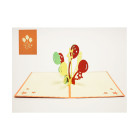 Mini Biglietto augurale ORIGAMO PALLONCINI - compleanno generico - POP UP