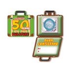 Mini Biglietto d'auguri augurale Porta Profilattico 50 ANNI - con preservativo