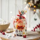 20 Buste Porta Caramelle Biscotti NATALE - bustine con disegno Babbo Natale