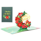 Biglietto d'auguri Origamo Mery Christmas, Stella di Natale 3D