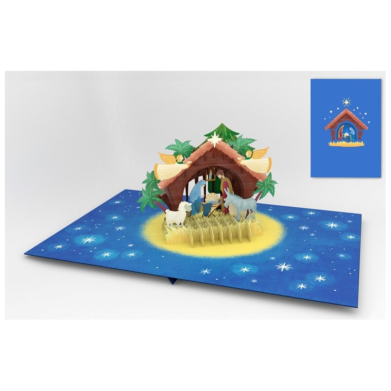 Biglietto d'auguri Origamo NATIVITA' 3D