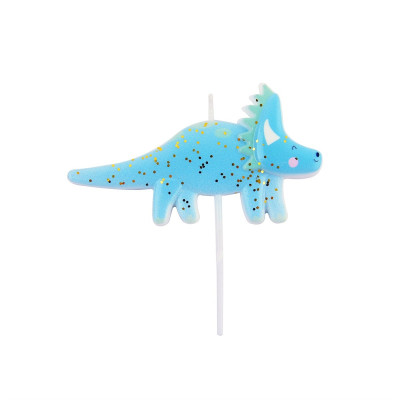 Candela in cera DINOSAURO per Compleanno Bambino - candeline 10X5CM