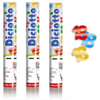 3X Cannone SPARACORIANDOLI 18 ANNI METAL - Tubo lancia coriandoli 30cm