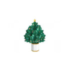 Biglietto augurale Origamo ALBERO DI NATALE - realizzato a mano 3D Scot PIne- XMas Tree Green