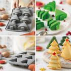 Stampo in silicone Alberi di Natale per preparazioni dolci e salate - da forno