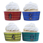 60 pirottini HARRY POTTER rivesiti con lamina in alluminio - per Cupcake, muffin, DOLCI