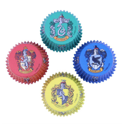 60 pirottini HARRY POTTER rivesiti con lamina in alluminio - per Cupcake, muffin, DOLCI