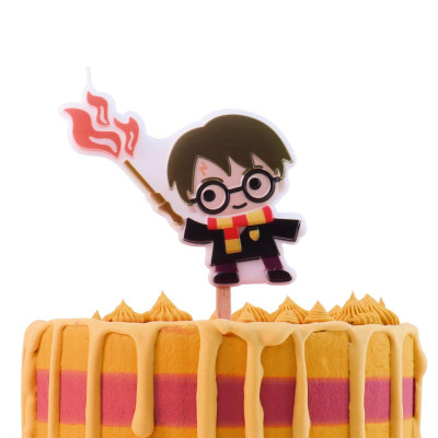 Candela personaggio HARRY POTTER candelina in cera per torte 10X8,5CM