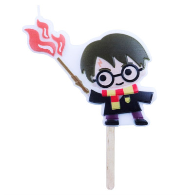 Candela personaggio HARRY POTTER candelina in cera per torte 10X8,5CM