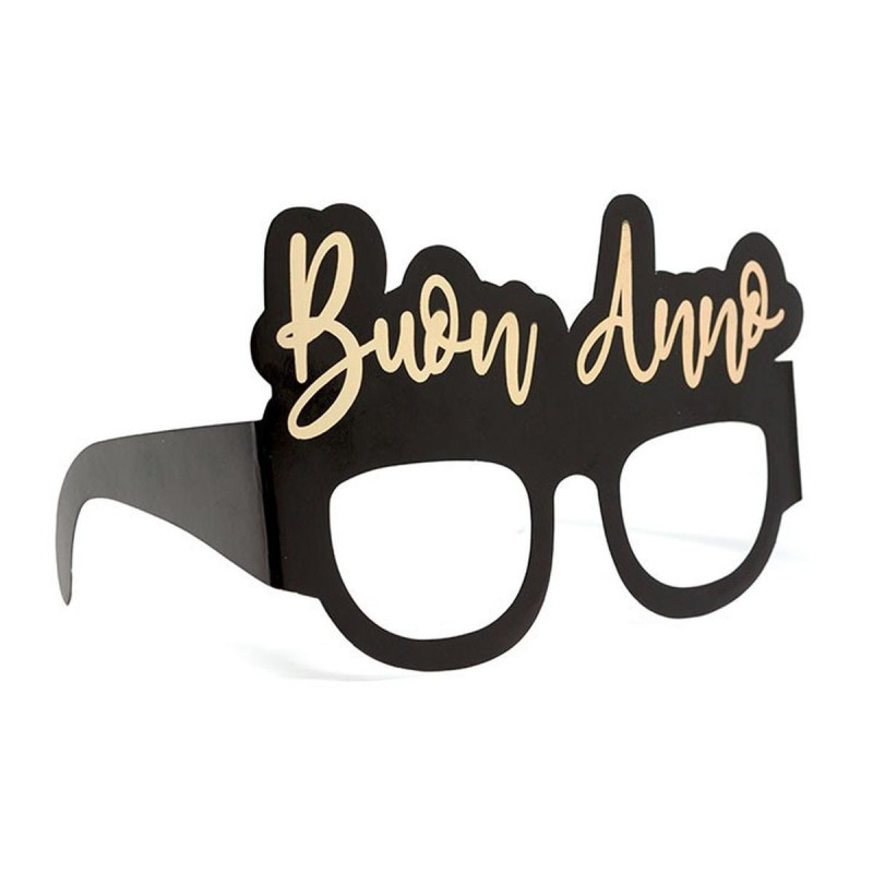 6 Occhiali occhialini in Carta BUON ANNO - ideali per capodanno