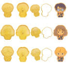 Set 3 Tagliapasta - Harry Potter per biscotti e goffratura Harry Ron e Hermione - per realizzare e decorare biscoti torte e dol
