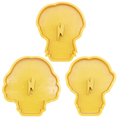 Set 3 Tagliapasta - Harry Potter per biscotti e goffratura Harry Ron e Hermione - per realizzare e decorare biscoti torte e dol