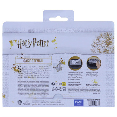 Stencil decorativo scritta HARRY POTTER 15x5,5cm - per decorare con lo zucchero a velo, glasse